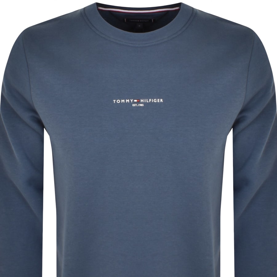 Tommy Hilfiger Logo Tipped Sweatshirt Blue male XXX Large